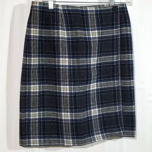 Vintage wrap skirt plaid